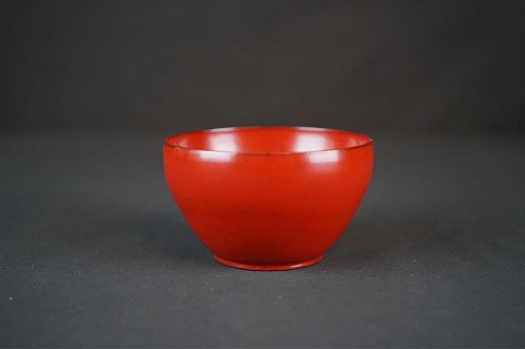 角偉三郎 作 朱 椀 六つ星 最晩年作 希少作 紙箱 共布 茶懐石道具 汁椀