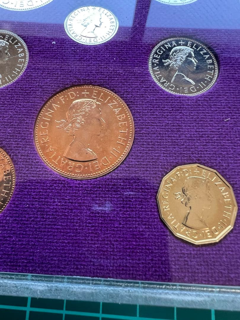 外国硬貨　イギリス　1970年　8種まとめロット