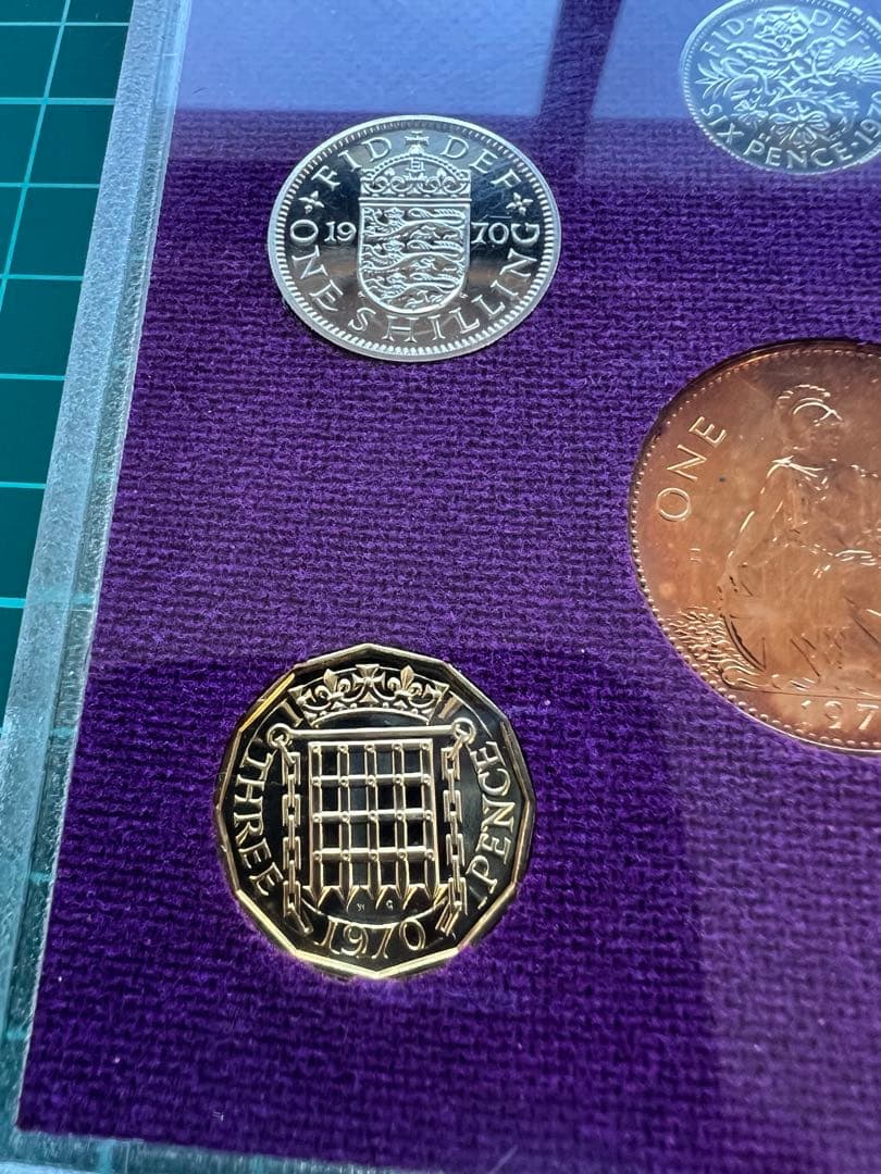 外国硬貨　イギリス　1970年　8種まとめロット