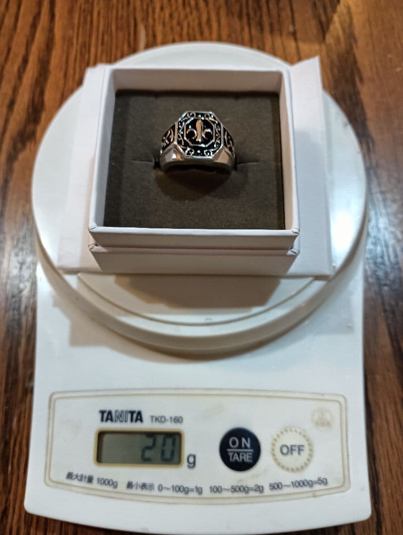 festaria 百合の紋章　sv925　シグネットリング　16号　 約20ｇ