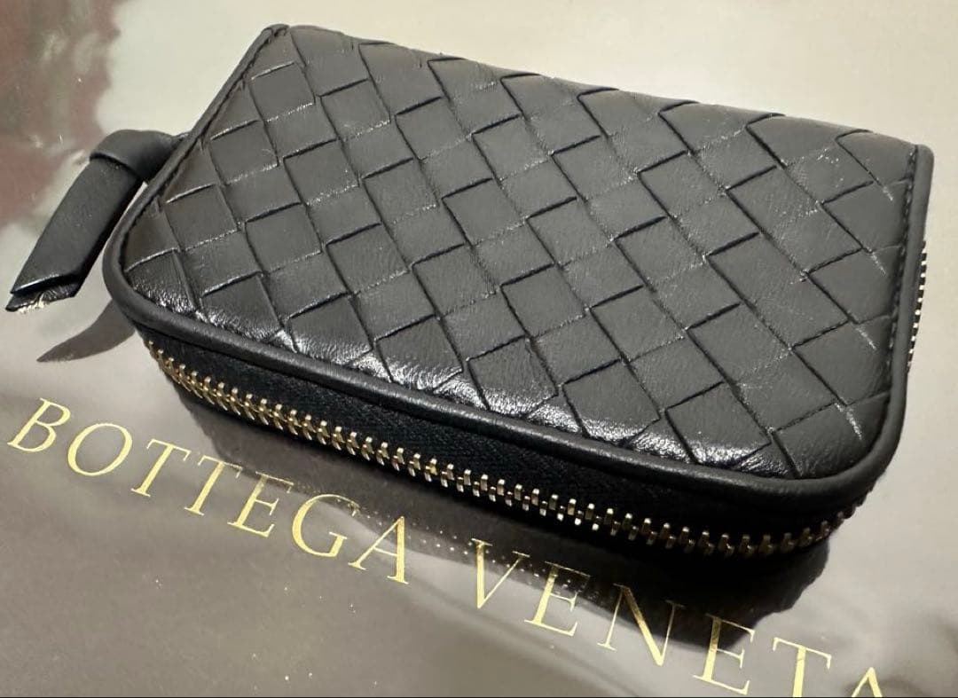 ★【極美品】ボッテガヴェネタ ケース ラム／ネロブラック／ゴールド✨✨✨3️⃣