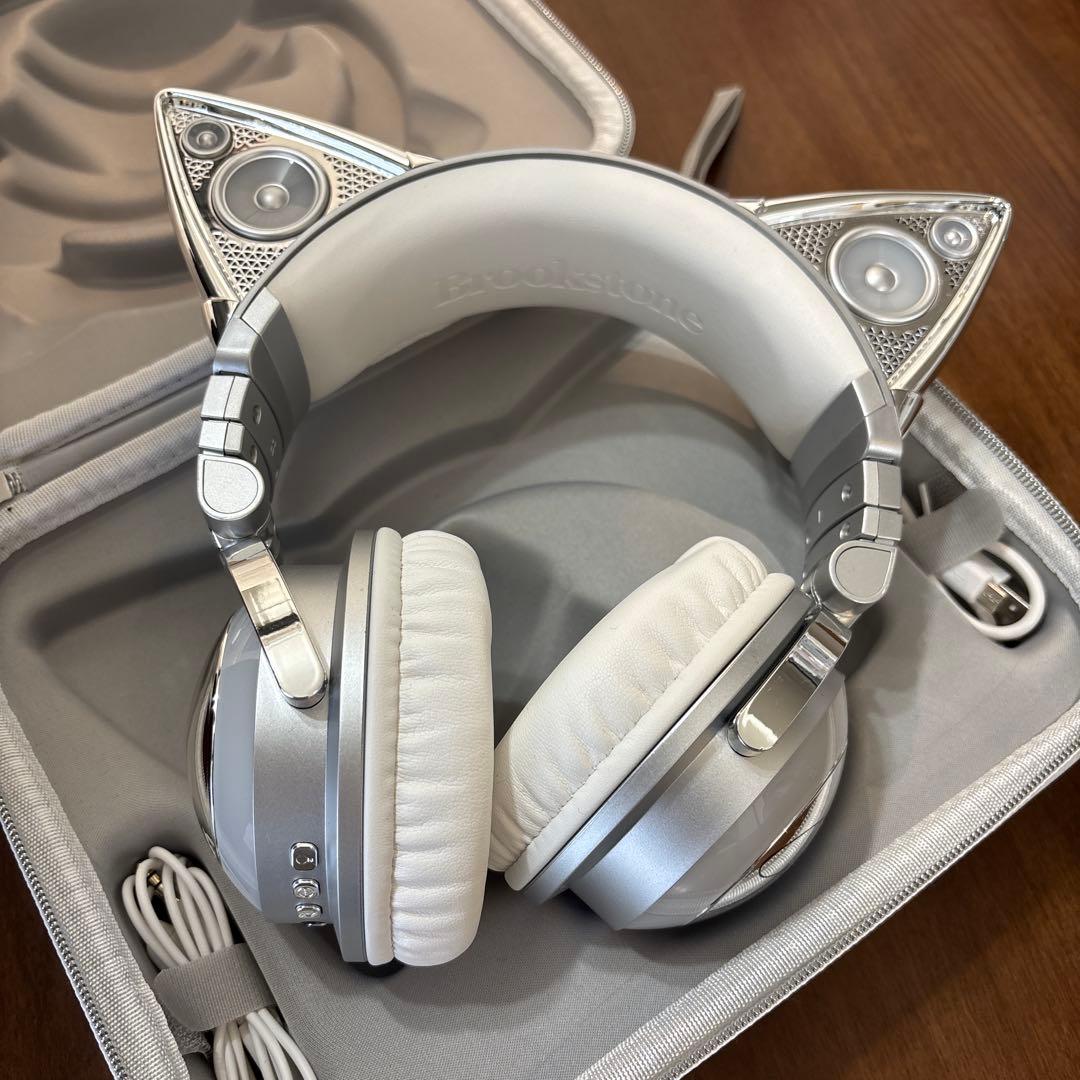 Brookstone アリアナグランデ ワイヤレス 猫耳ヘッドホン