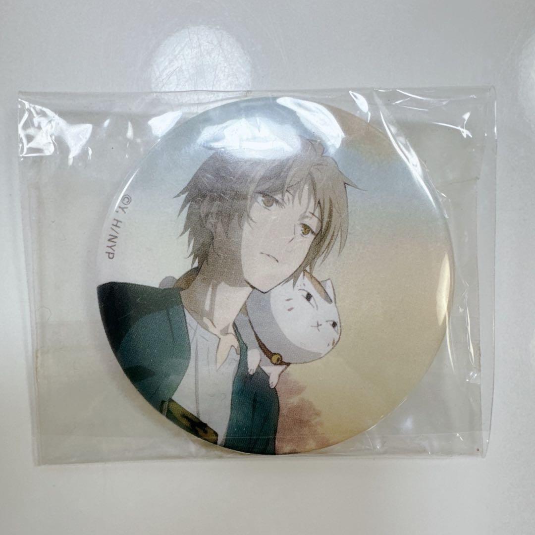 k791 夏目友人帳　劇場版　うつせみに結ぶ　缶バッジ　夏目貴志　ニャンコ先生