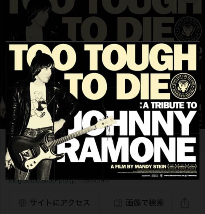 ■超激レア限定■RAMONES_トゥー・タフ・トゥ・ダイ_特大両面ポスター新品