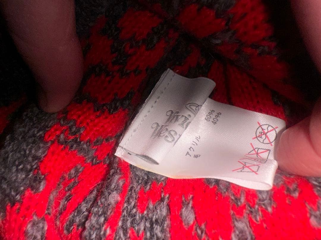 正規品レア ヴィヴィアン耳当て付きニット帽 Vivienne Westwood