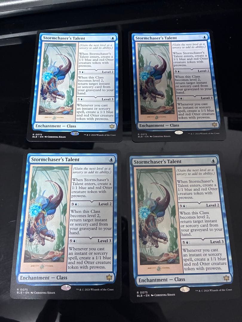 嵐追いの才能　4枚　英語　mtg