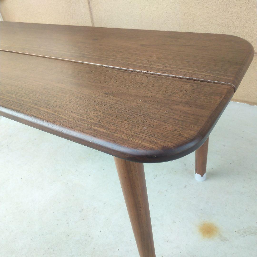 【美品】天然木　カフェベンチ　ブラウン