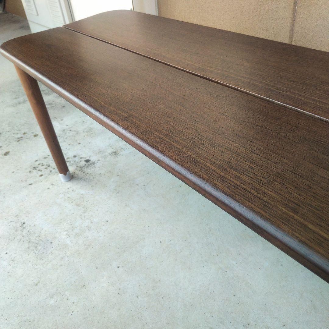【美品】天然木　カフェベンチ　ブラウン