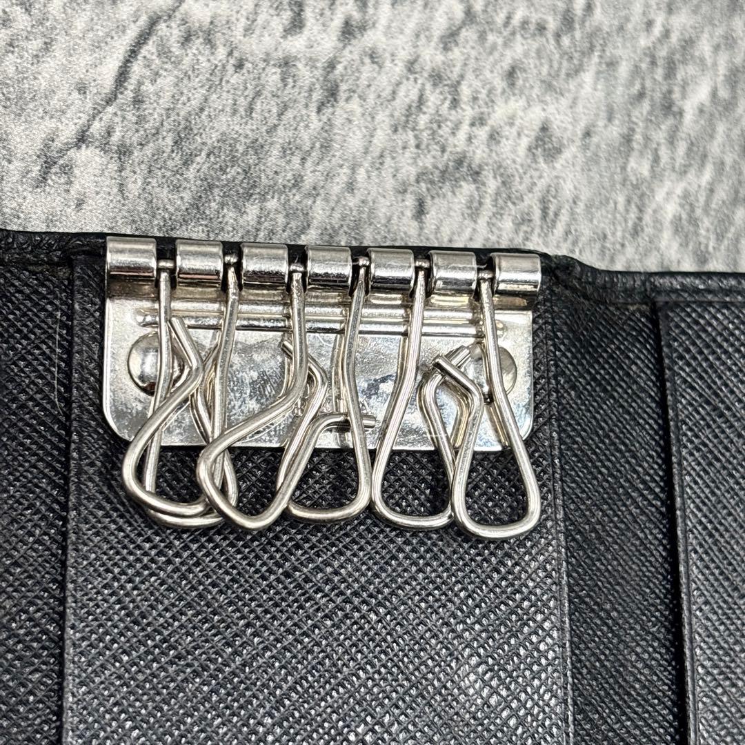 ✨️現行/美品✨️PRADA プラダ キーケース レザー ブラック 4連キーケス