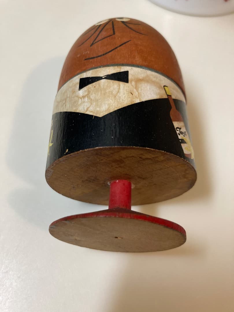 サントリー　アンクルトリス　木製 爪楊枝入れ　昭和レトロ