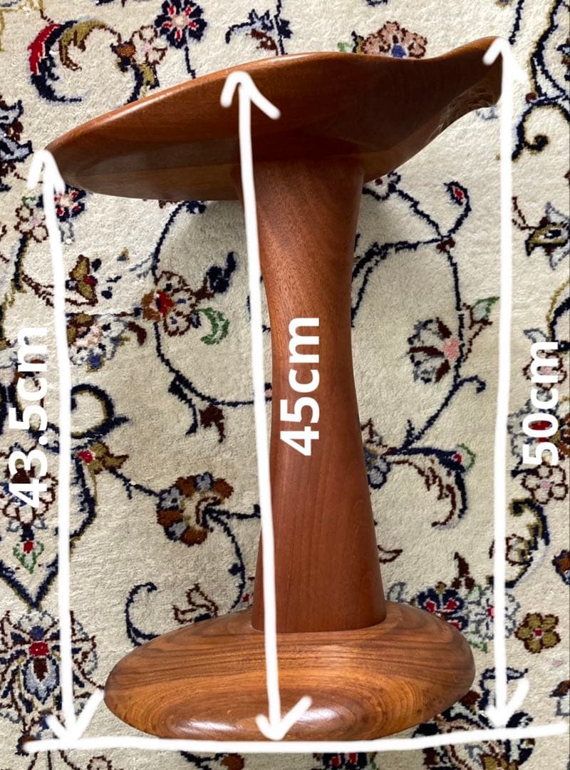 良工房　木製　一本足　椅子　イス　スツール　ウッドスツール　作家物