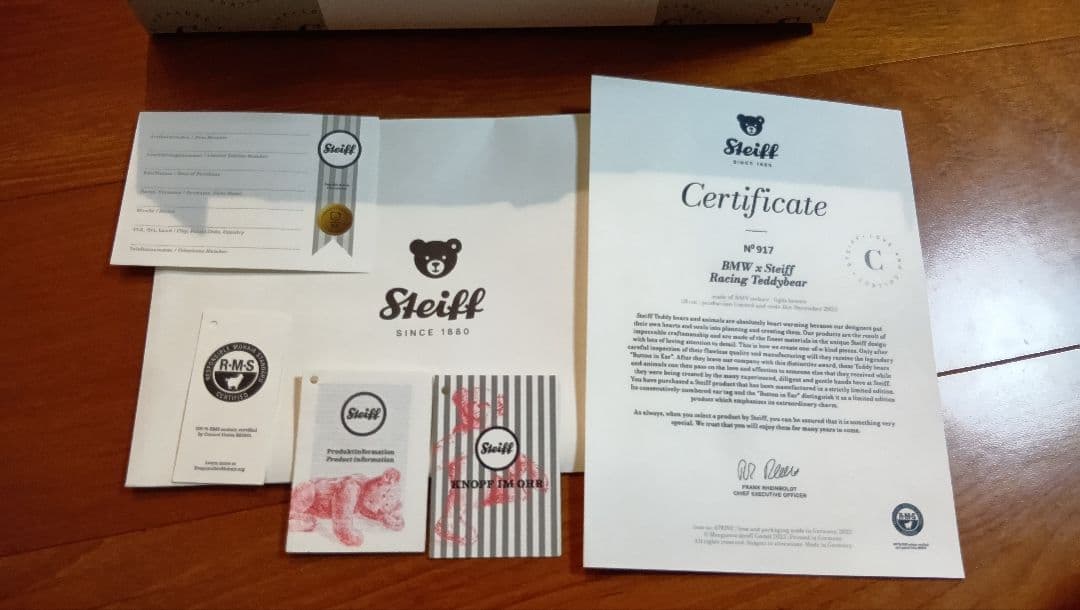 【1000個限定品】テディベア BMW x Steiff シュタイフレーシング