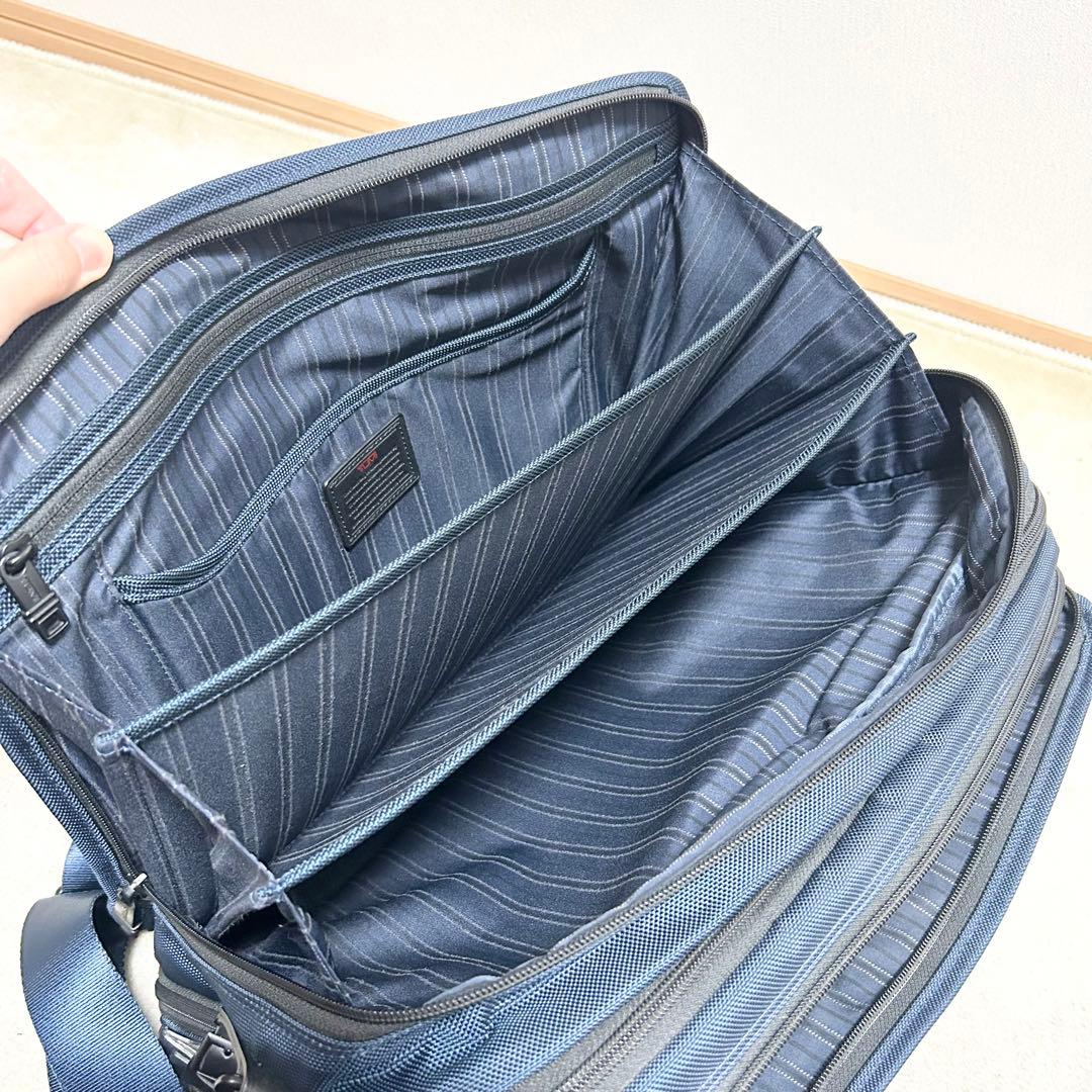 美品　TUMI × SHIPS ブリーフケース　ビジネスバッグ　ネイビー　コラボ