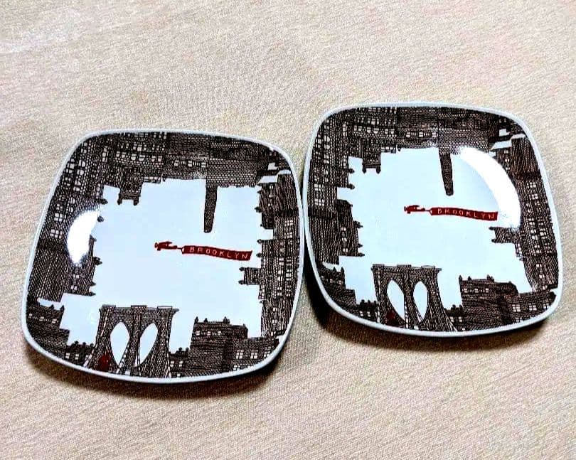 ミスド　ノベルティ　フィッシュズエディ　プレート 皿 ブルックリン　ピングー