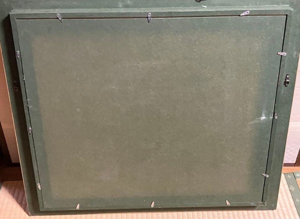 F10号　美品　最高級油絵額縁ゴールド箔押し日本製西洋風　　裏板付き