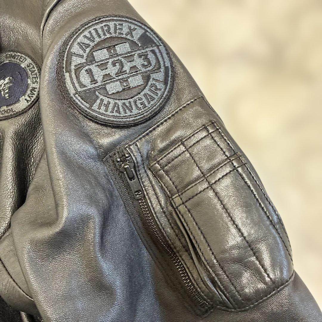 AVIREX アヴィレックス トップガン レザー ジャケット ブラック