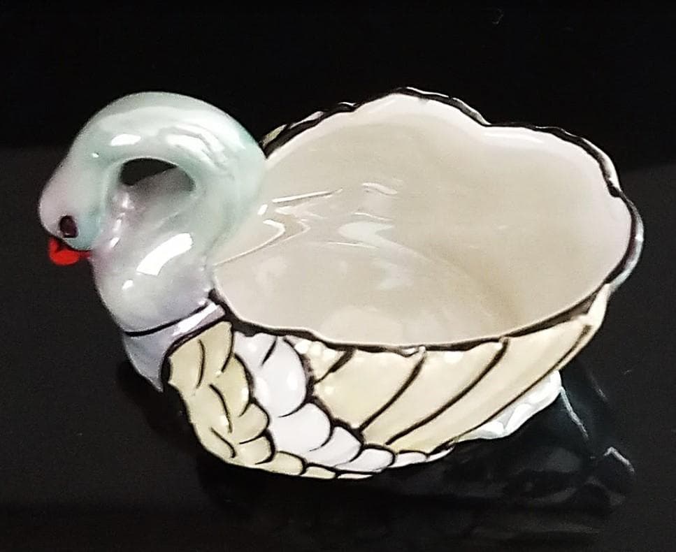 豪華！　オールドノリタケ レア　カラフル スワン 小ボウル1918年