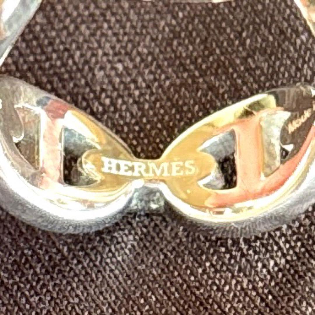 HERMESシェーヌダンクル アンシェネ リング49号/完品/極美品/正規品