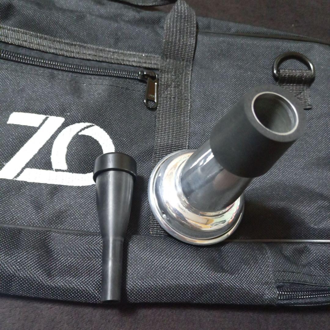 ZO プラスチックトランペット本体 青&黒 ソフトケースマウスピース付