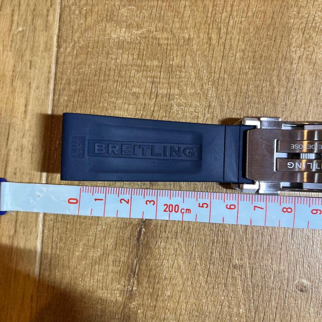 BREITLING ブライトリング　ネイビー ラバーベルト Dバックル