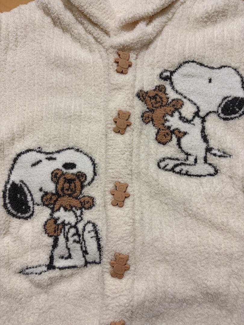 【未使用(試着のみ)】ジェラピケ SNOOPY×BEARカーディガン