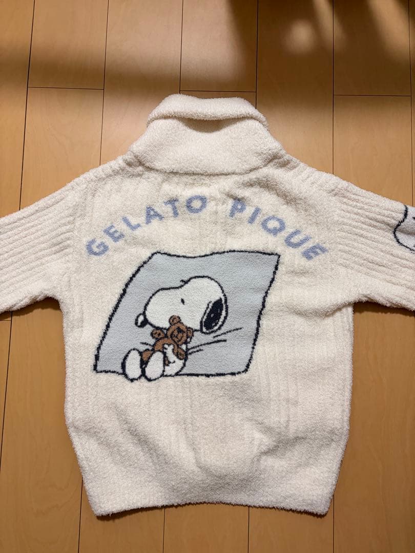 【未使用(試着のみ)】ジェラピケ SNOOPY×BEARカーディガン