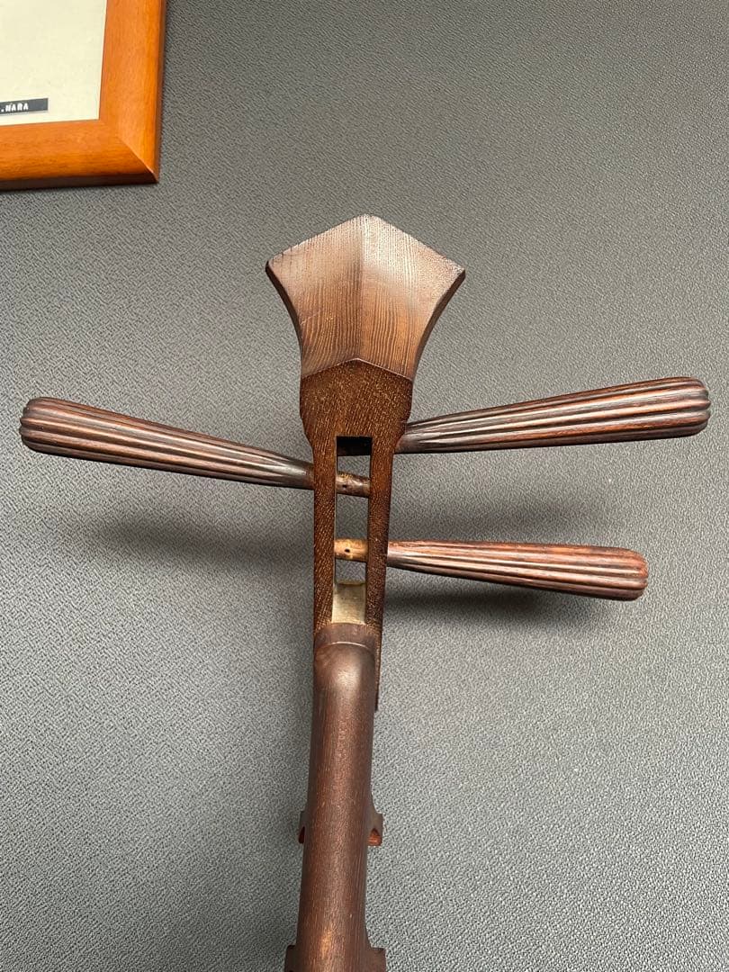 ③レア 筑前琵琶 四弦五柱 マンモス装飾 和楽器 弦楽器