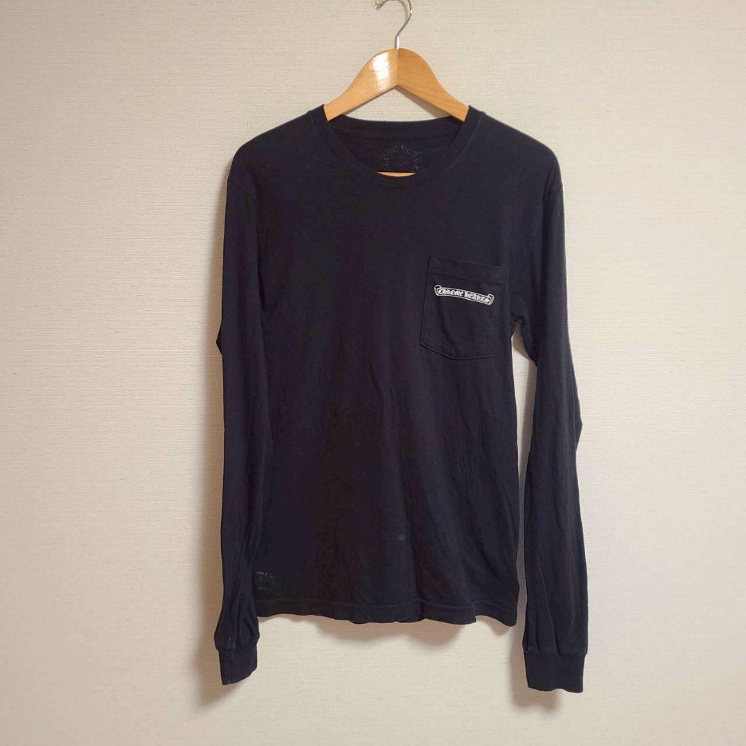 クロムハーツ バック アーチロゴ カットソー Tシャツ ロンT 長袖 M 黒
