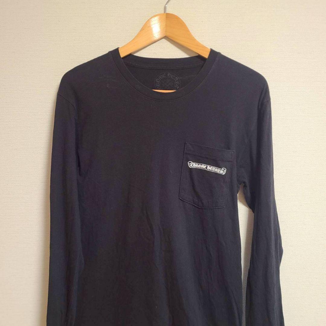 クロムハーツ バック アーチロゴ カットソー Tシャツ ロンT 長袖 M 黒