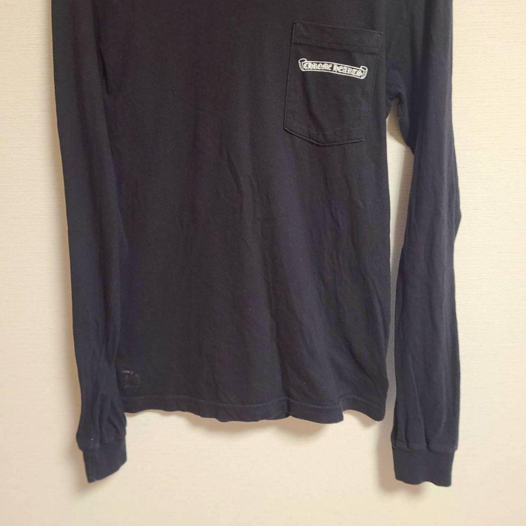 クロムハーツ バック アーチロゴ カットソー Tシャツ ロンT 長袖 M 黒