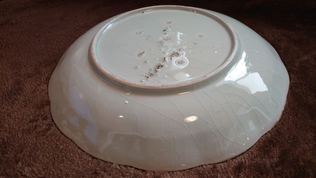 古伊万里　伊万里　色絵　金襴手　富士山　大皿　１客