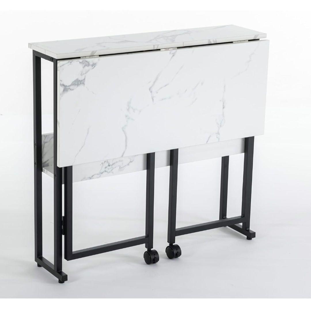 SYALEN 折りたたみデスク テレワークデスク 幅80 奥行53 高さ75cm