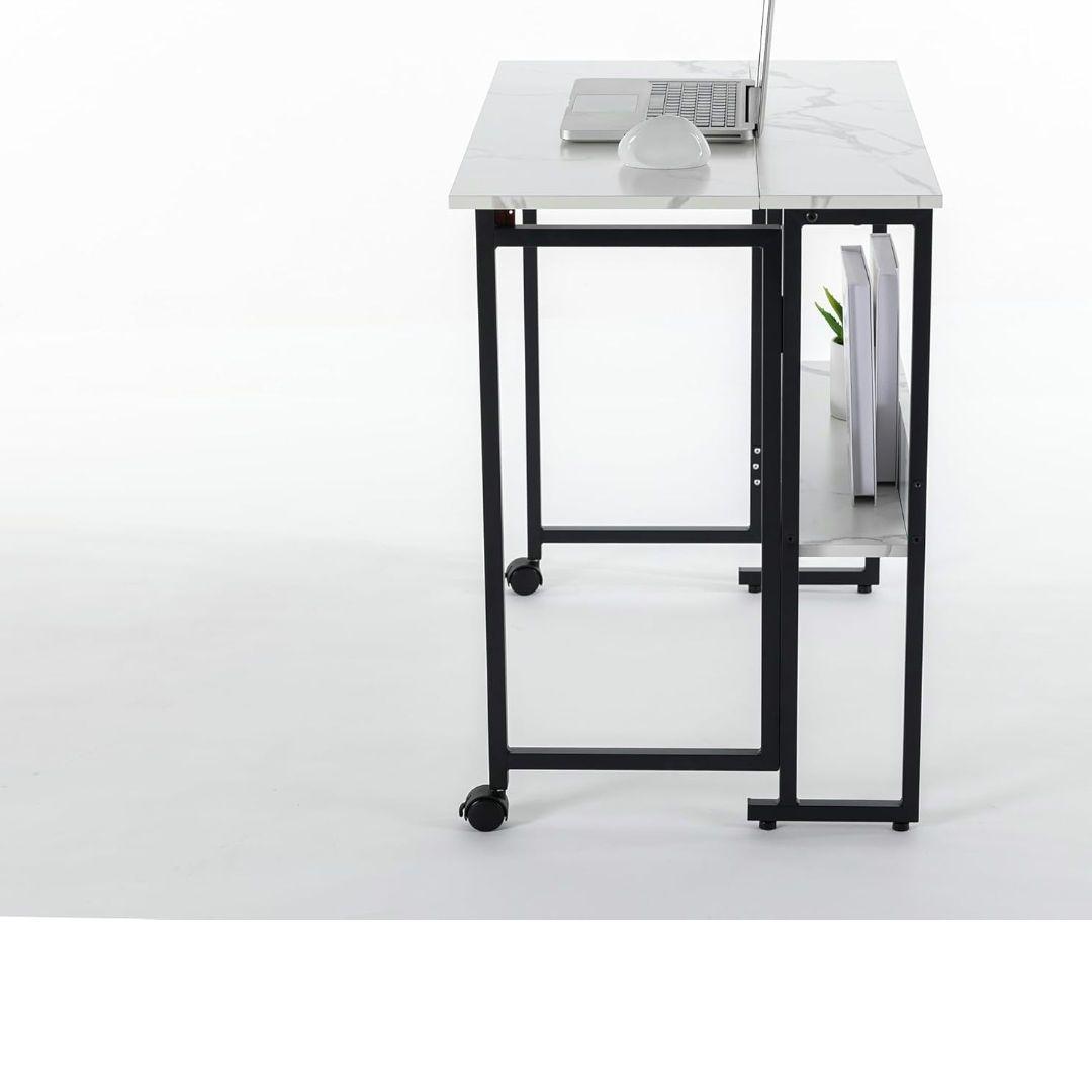 SYALEN 折りたたみデスク テレワークデスク 幅80 奥行53 高さ75cm