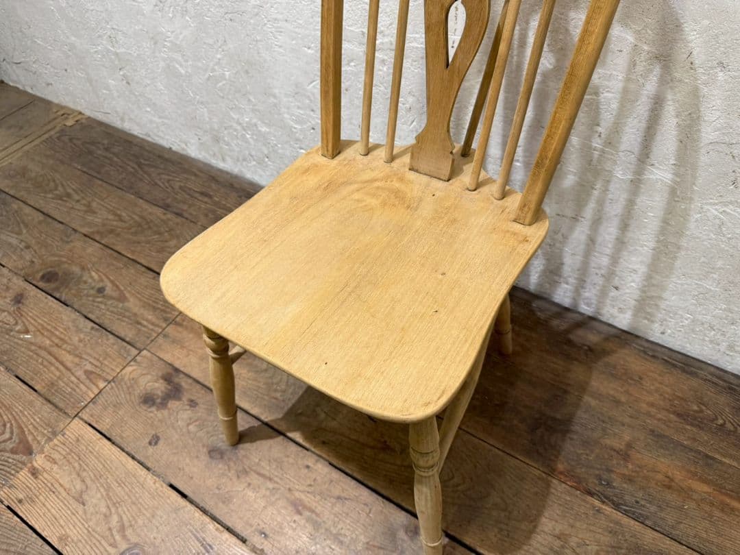 1154 ④英国アンティーク　ホイールバックチェア　イス　ウインザー　カフェ