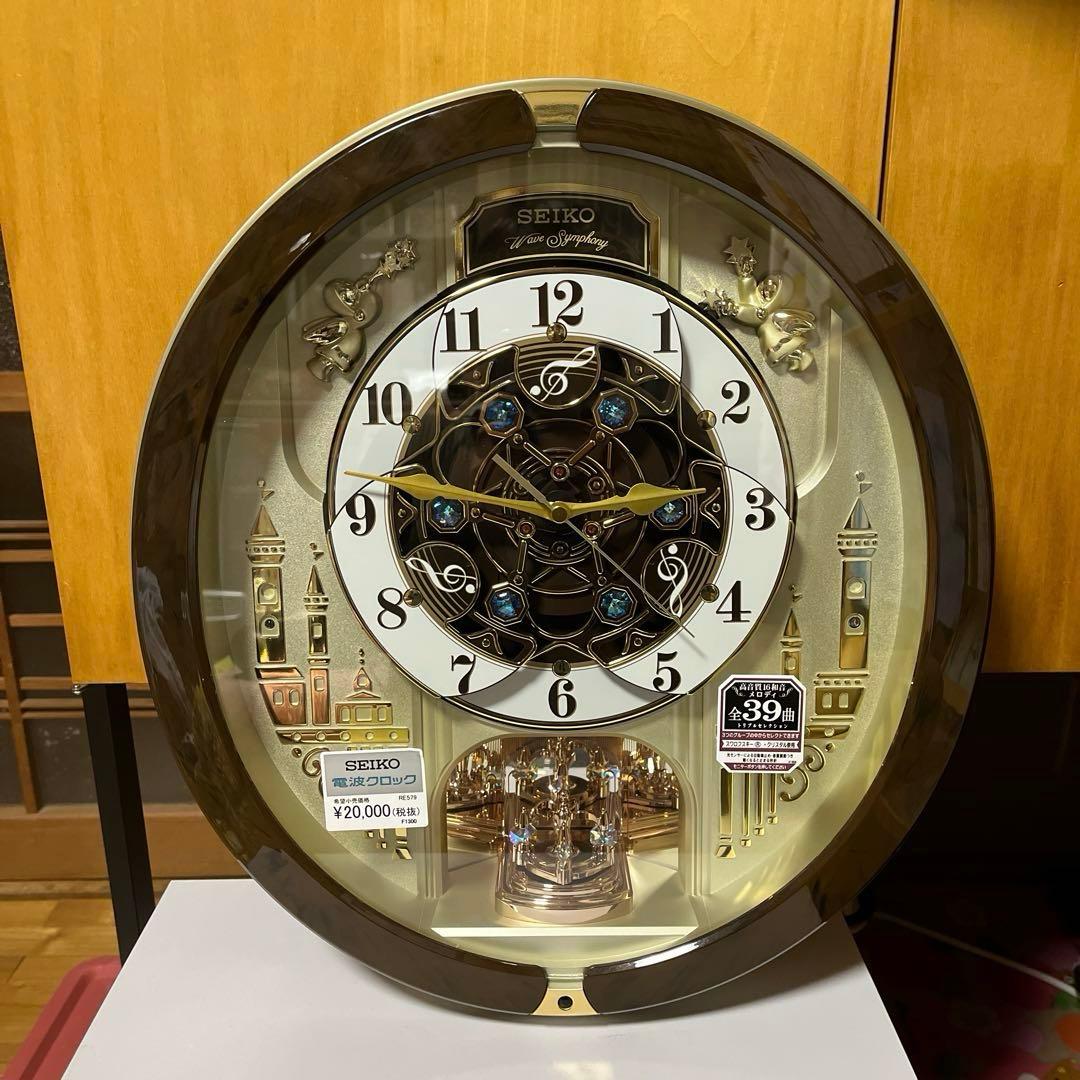 SEIKO セイコークロック 掛け時計 からくり時計 電波 RE579B