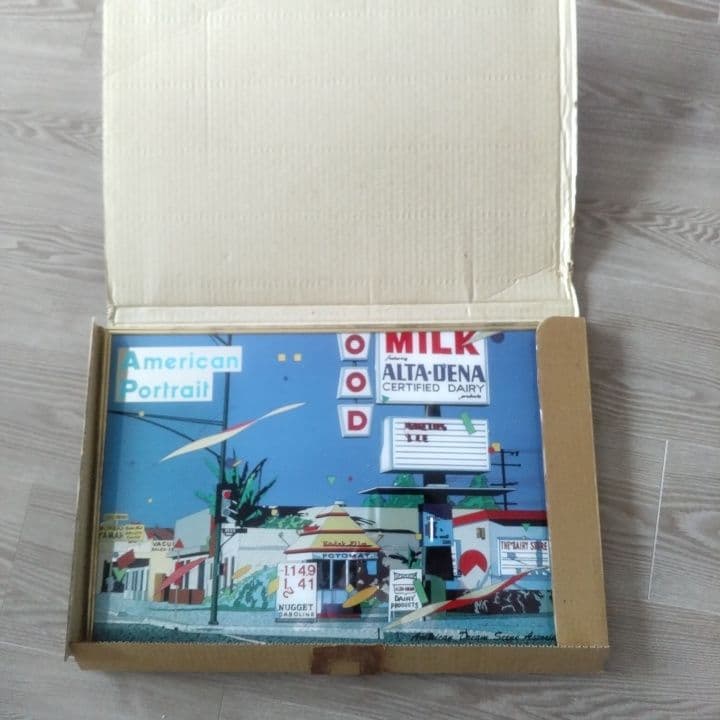 鈴木英人 オールドアメリカ風景・ パブミラー ポップアート昭和レトロ未使用・希少