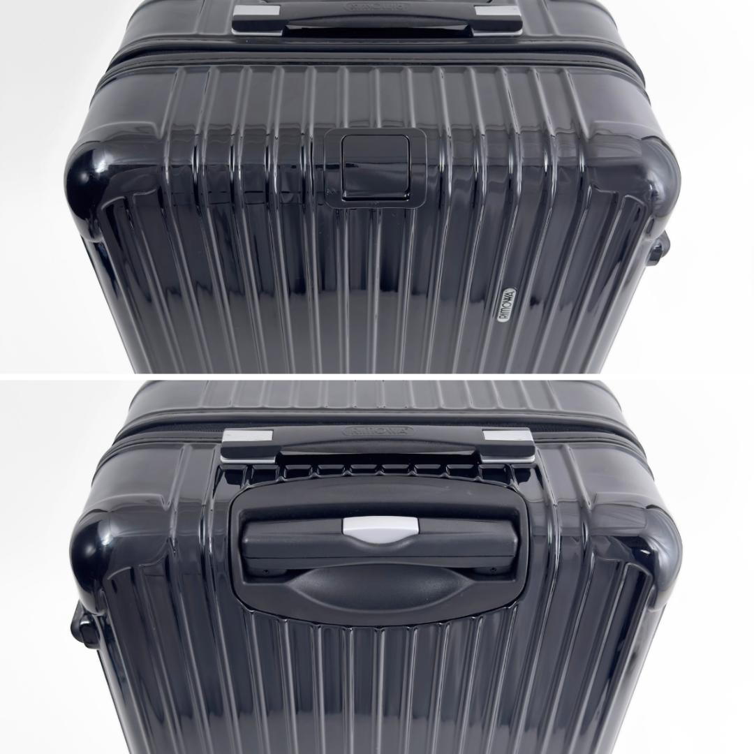 美品 リモワ サルサデラックス 58L 4輪 TSAロック チェックインM 黒