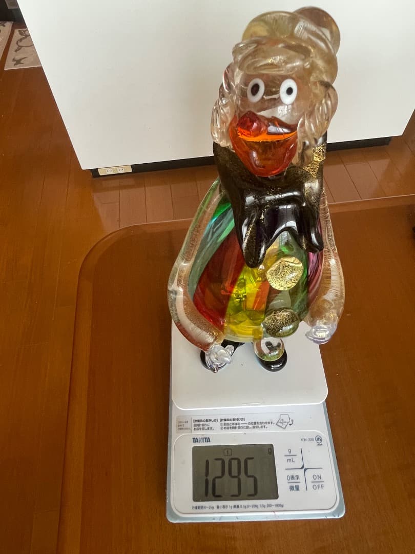 ベネチアングラス　(ムラーノガラス) ピエロ　人形