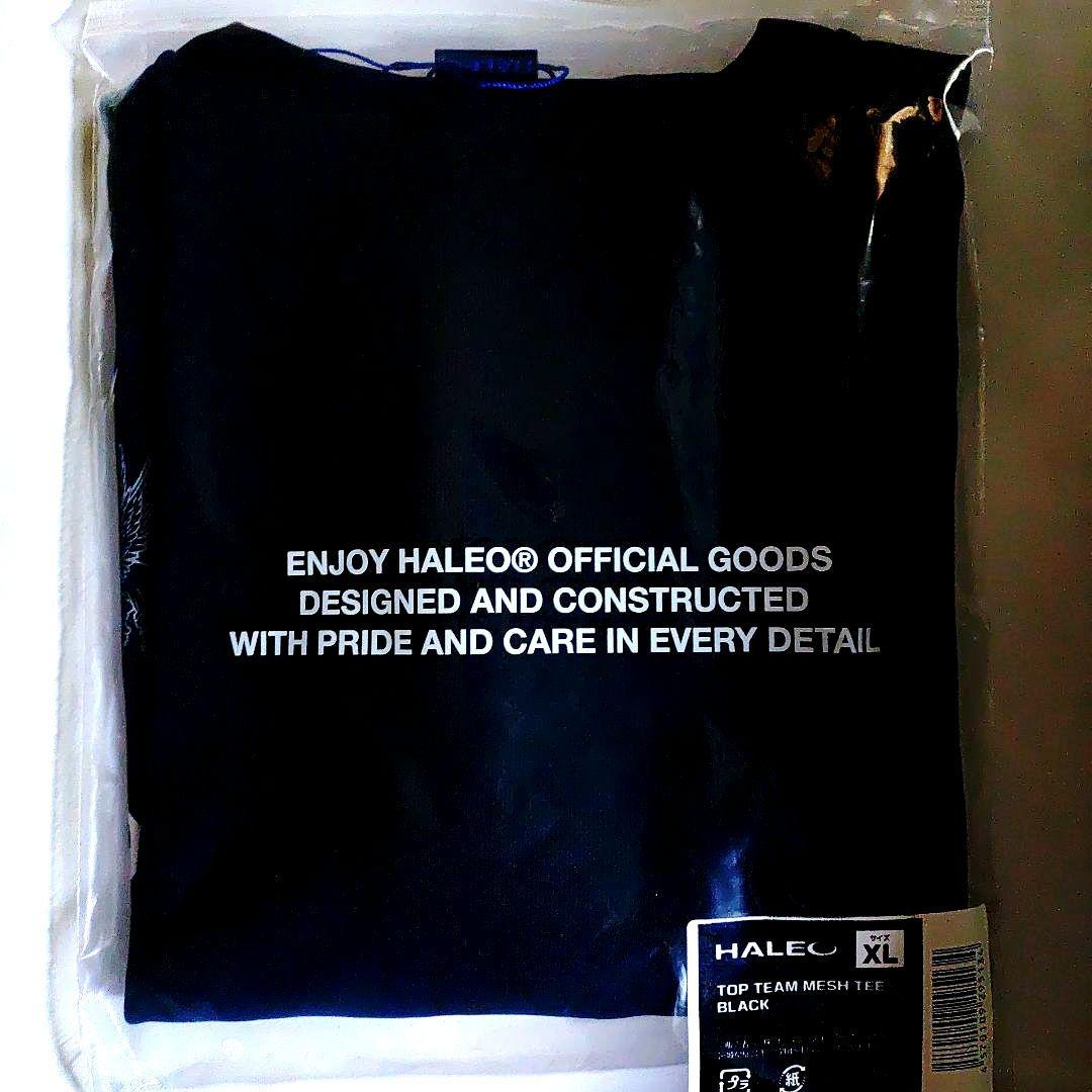 ★HALEO TOP TEAM ★MESH TEE　BLACK　【半袖】【ＸＬ】