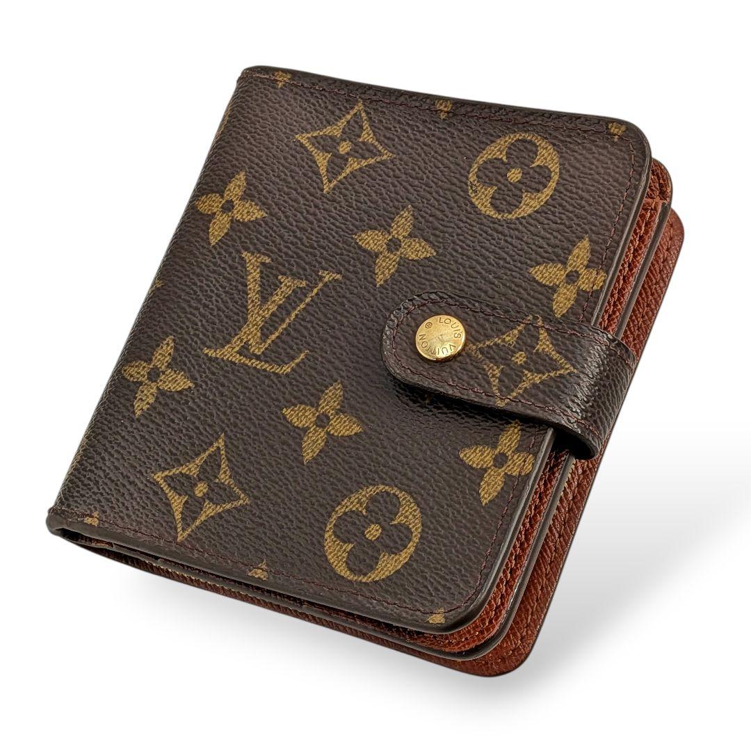 美品 ルイヴィトン モノグラム コンパクトジップ 956