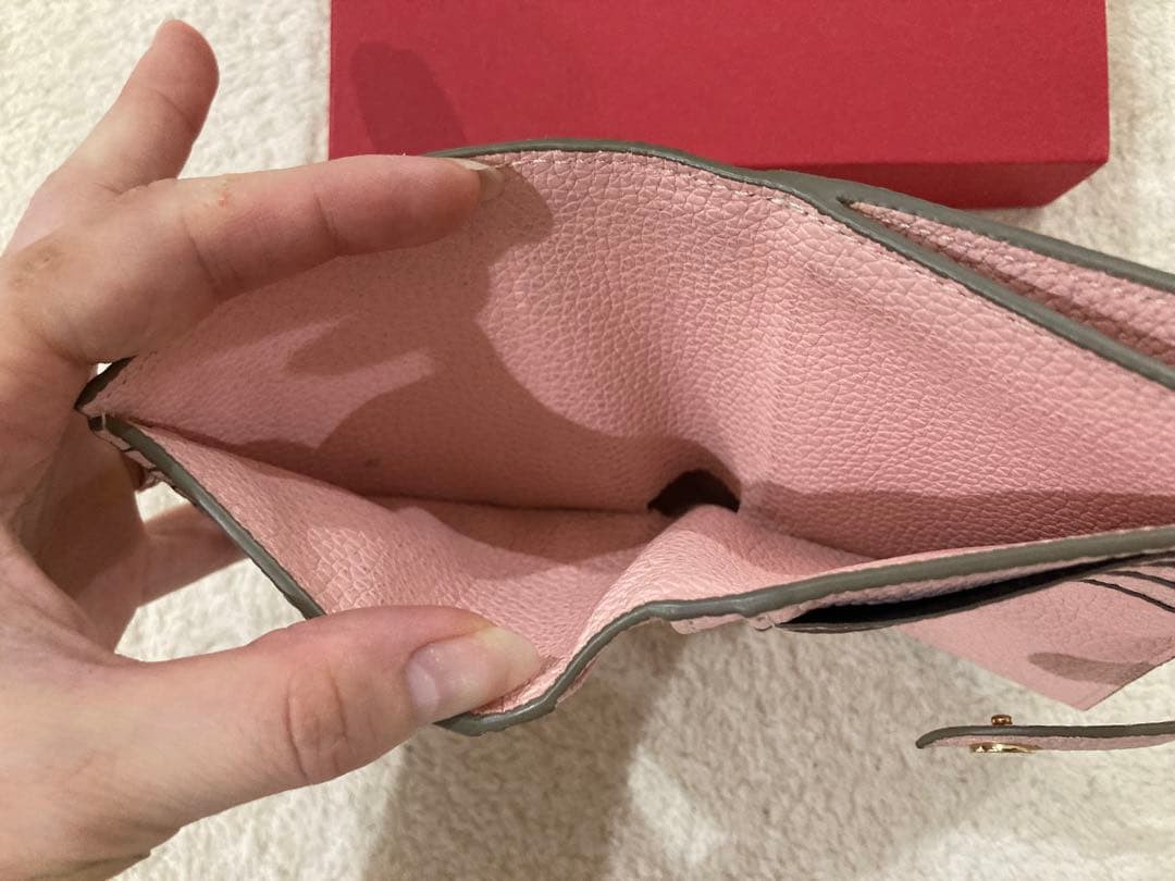 ボナベンチュラ　二つ折り財布　サクラピンク　おまけ付き