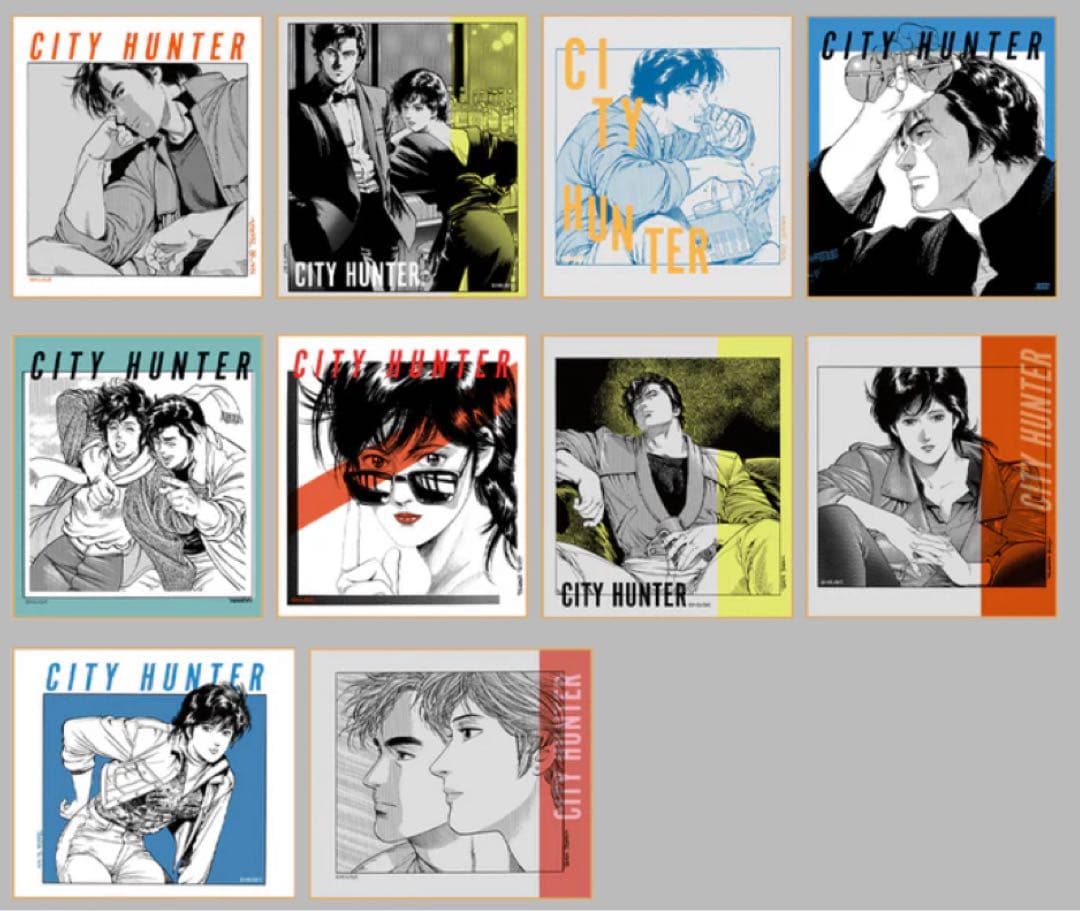シティーハンター大原画展　ランダムミニ色紙　コンプリートセット　冴羽獠　槇村香