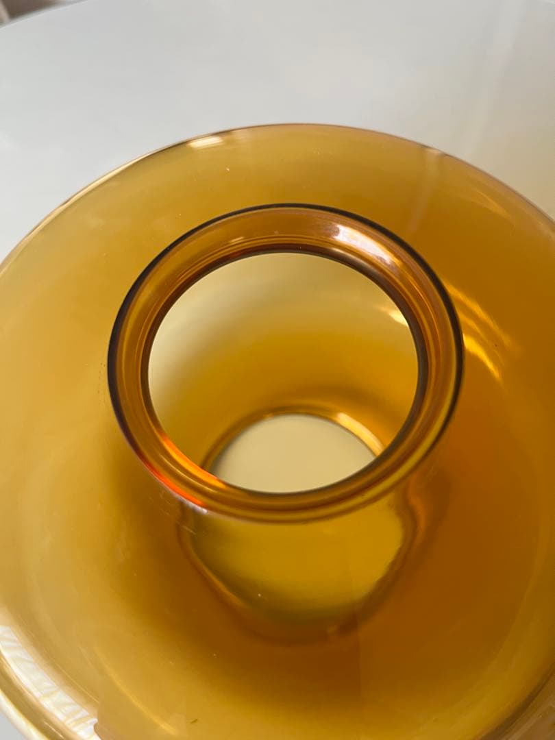 unico ウニコ　アプロス　ペンダントランプ　アンバーガラス　ヴィンテージ調