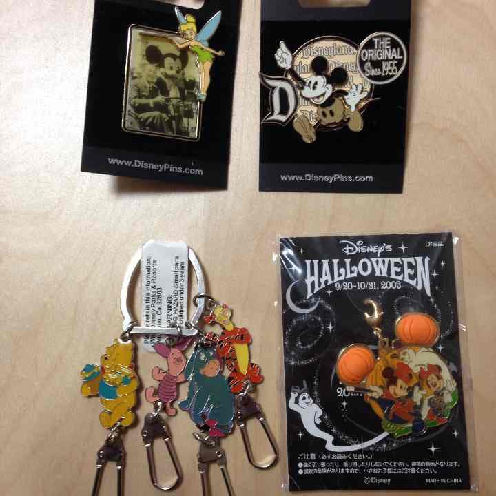 更新！WDW 50周年記念 ディズニー ピンバッジ キーチェーン チャーム
