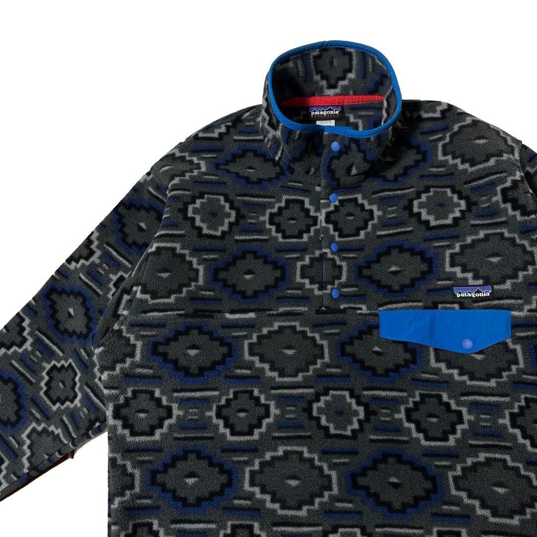 12s PATAGONIA シンチラスナップT デジタルネイティブ柄 M