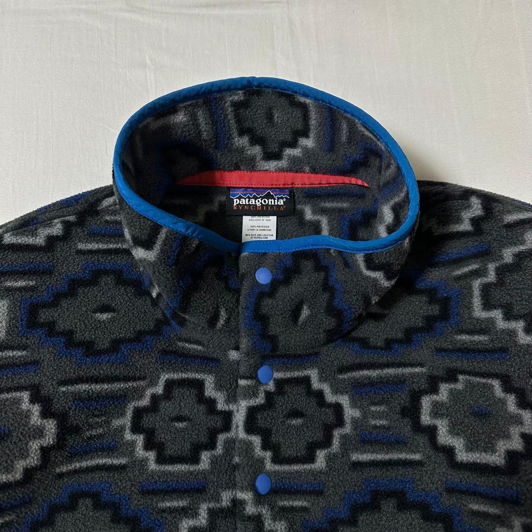 12s PATAGONIA シンチラスナップT デジタルネイティブ柄 M