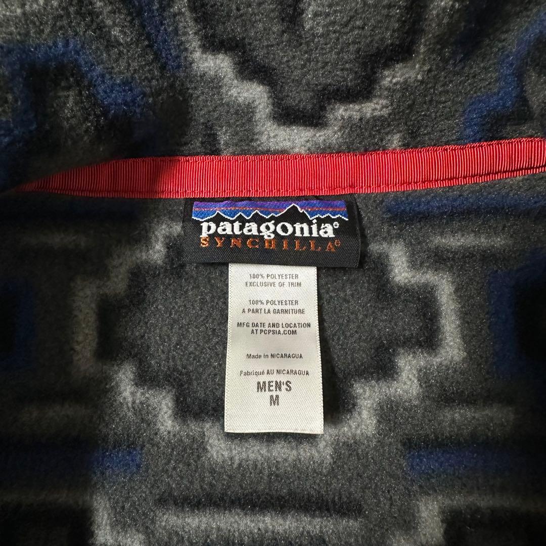 12s PATAGONIA シンチラスナップT デジタルネイティブ柄 M