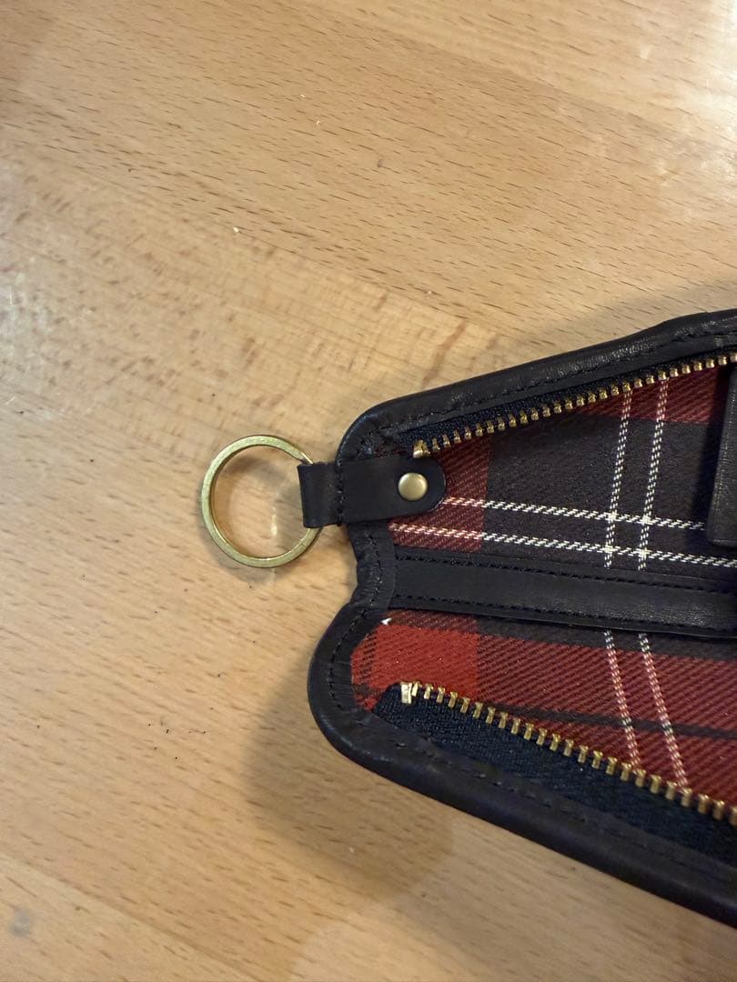 GANZO チェック柄キーケース