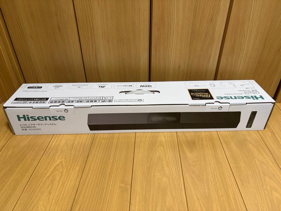 新品未開封　Hisense HS2000N 2.1ch サウンドバー