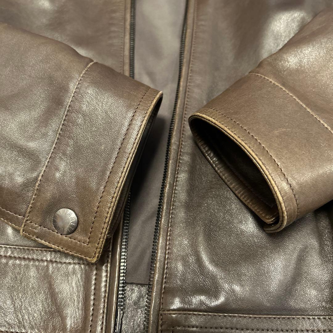 EMMETI エンメティ ライダースジャケット JURI 46 ブラウン